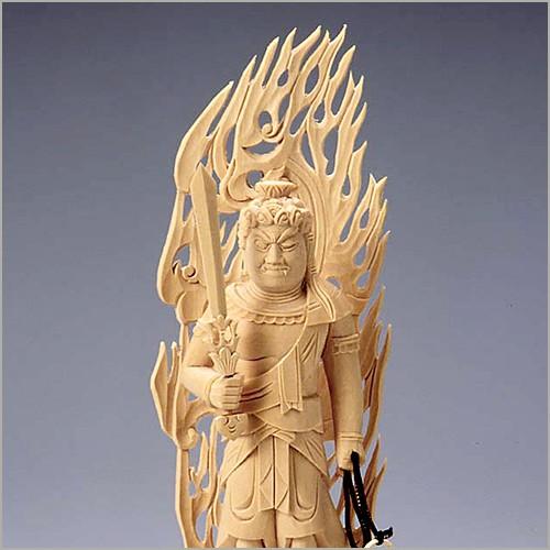 不動明王立像(真言宗の脇侍) 白木製 3.5寸 : 仏壇・仏具販売 不動明王立像(真言宗の脇侍) 白木製 3.5寸 : 仏壇・仏具販売