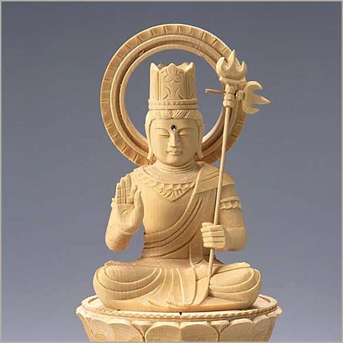 虚空蔵菩薩(丑・寅年生まれ) 白木製 3寸_2