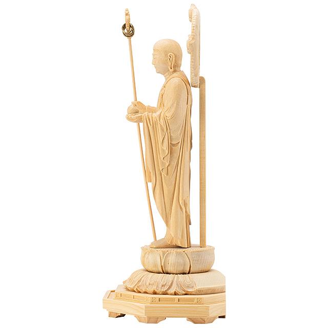 仏像 地蔵菩薩 榧製 八角台座 4寸 高さ19.6cm(お地蔵様 お地蔵 仏像 地蔵菩薩 榧製 八角台座 4寸 高さ19.6cm(お地蔵様 お地蔵