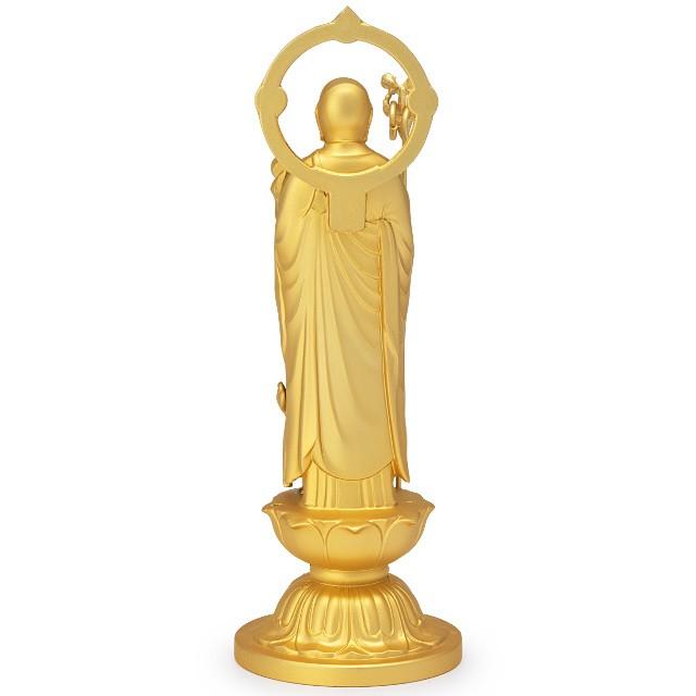 水子地蔵菩薩(子安地蔵菩薩) 合金製金メッキ 10.2cm【牧田秀雲作