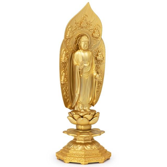 薬師如来立像 合金製 20cm【牧田秀雲作】 : 仏壇・仏具販売-仏壇屋