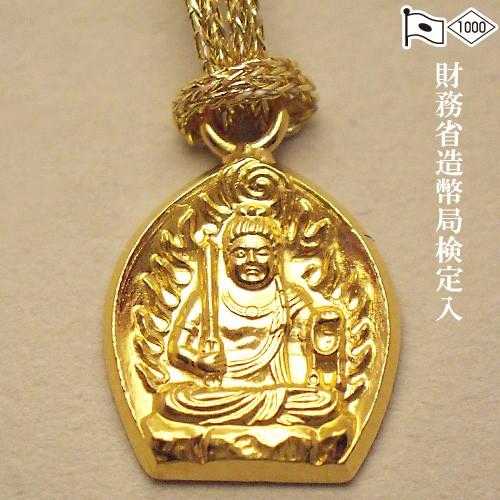 仏壇屋 滝田商店 純金製お守り本尊根付(ストラップ) 不動明王 仏壇屋 滝田商店 純金製お守り本尊根付(ストラップ) 不動明王