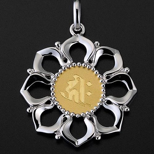 仏壇屋 滝田商店 純金製梵字入りお守り本尊ペンダント【キリーク