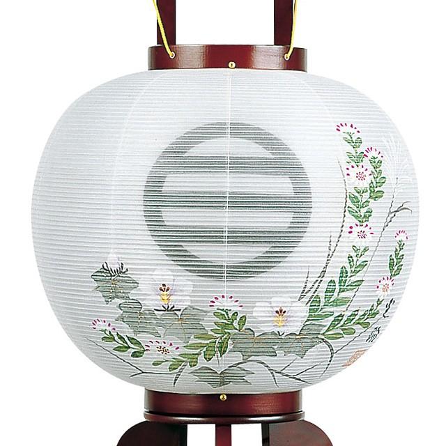家紋入り盆提灯 盆ちょうちん お盆提灯 対柄大内行灯11号 1237-W_2
