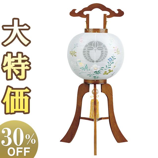 仏壇屋 滝田商店 家紋入り盆提灯 盆ちょうちん お盆提灯 大内行灯11号 