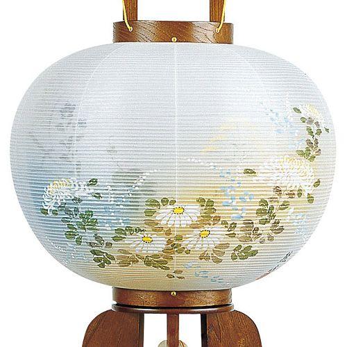 対柄 盆提灯 盆ちょうちん お盆提灯 大内行灯11号 1243-W(一対)_2