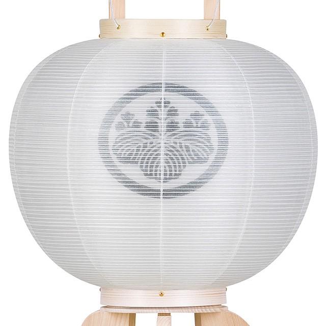 仏壇屋 滝田商店 家紋入り 白木 盆提灯 盆ちょうちん お盆提灯 大内 