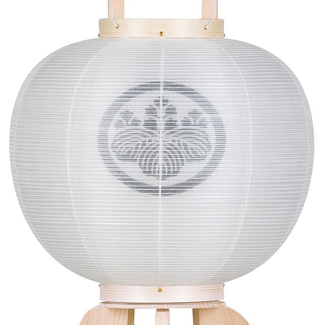 仏壇屋 滝田商店 家紋入り 白木 盆提灯 盆ちょうちん お盆提灯 大内