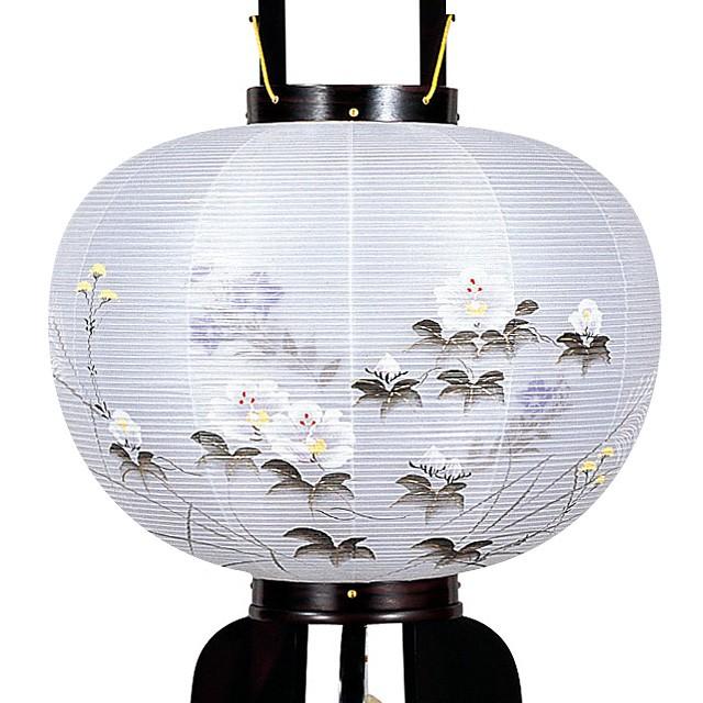 特選 盆提灯 盆ちょうちん お盆提灯 大内行灯黒檀13号 1350_1
