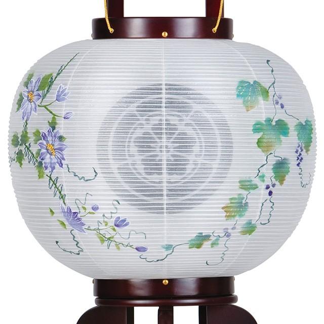 家紋入り盆提灯 盆ちょうちん お盆提灯 大内行灯10号 1476-3_1