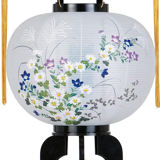 対柄 盆提灯 盆ちょうちん お盆提灯 回転行灯11号 2511-W(一対)の画像