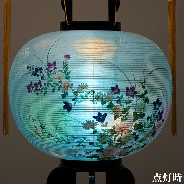 仏壇屋 滝田商店 対柄 盆提灯 盆ちょうちん お盆提灯 回転行灯11号