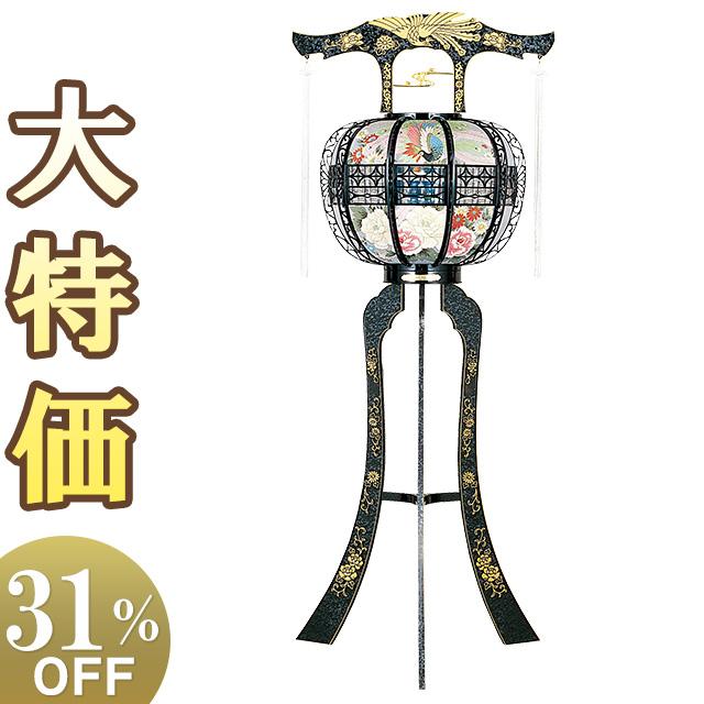 仏壇屋 滝田商店 盆提灯 盆ちょうちん お盆提灯 霊前灯 かみしま 黒