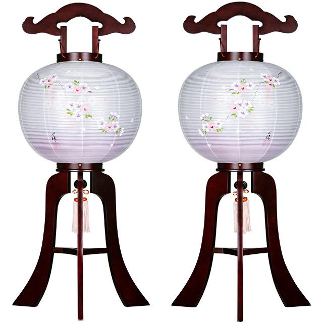 盆提灯 住吉提灯 住吉12号 吊り下げ提灯 一対