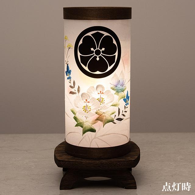 仏壇屋 滝田商店 家紋入り ミニ 盆提灯 盆ちょうちん お盆提灯 回転