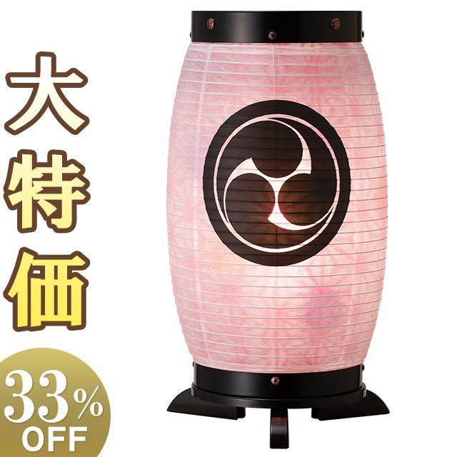 仏壇屋 滝田商店 家紋入り ミニ 盆提灯 盆ちょうちん お盆提灯 回転