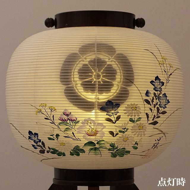 仏壇屋 滝田商店 家紋入り盆提灯 盆ちょうちん お盆提灯 対柄 仏壇屋 滝田商店 家紋入り盆提灯 盆ちょうちん お盆提灯 対柄