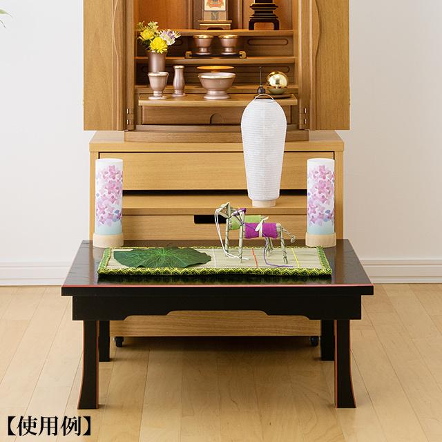 盆提灯　高級提灯　【新品・未使用】　桐箱付き 盆提灯 初盆 盆ちょうちん コードレス 壺型 別選 蒔絵 絵入 電池