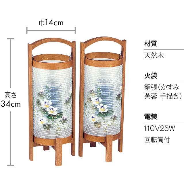 仏壇屋 滝田商店 盆提灯 高級コンパクト 初盆セット 新盆セット 4点