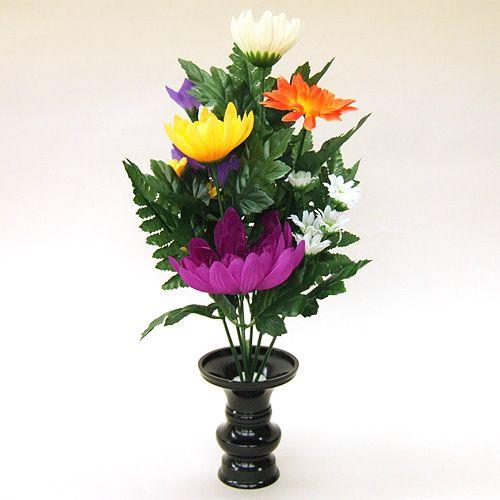 仏壇用の仏花 造花 仏花 小 花立3寸付 Flw022 仏壇 仏具販売 仏壇屋 滝田商店 通販 Yahoo ショッピング