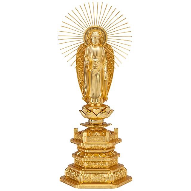 西阿弥陀如来(浄土真宗本願寺派) 合金製 中 : 仏壇・仏具販売 西阿弥陀如来(浄土真宗本願寺派) 合金製 中 : 仏壇・仏具販売