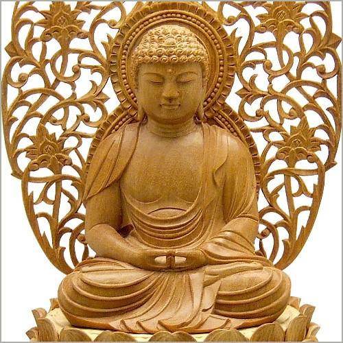 座阿弥陀如来(天台宗) 白檀製 1.8寸 : 仏壇・仏具販売-仏壇屋 滝田商店