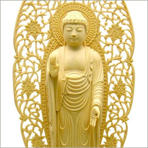 舟阿弥陀如来(浄土宗) 柘植製 3寸 : 仏壇・仏具販売-仏壇屋 滝田商店