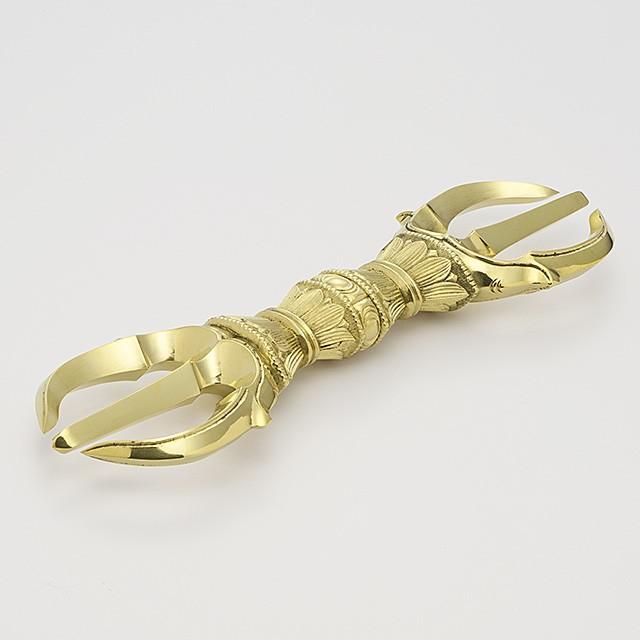 仏壇屋 滝田商店 三鈷杵 中型 長さ 12.3cm(京都製 密教法具 前 仏壇屋 滝田商店 三鈷杵 中型 長さ 12.3cm(京都製 密教法具 前