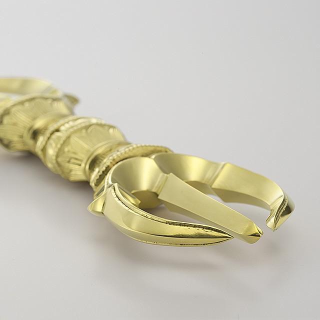 仏壇屋 滝田商店 三鈷杵 中型 長さ 12.3cm(京都製 密教法具 前 仏壇屋 滝田商店 三鈷杵 中型 長さ 12.3cm(京都製 密教法具 前