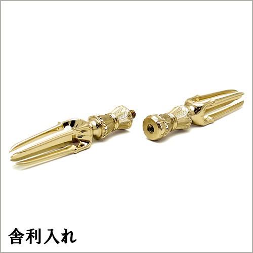 仏壇屋 滝田商店 都五鈷杵 5寸（京都製密教法具 寺院用仏具）（前具
