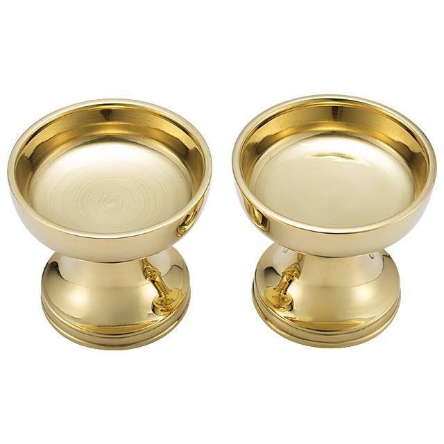 仏壇屋 滝田商店 仏器 豆型(一対) 口径5.1cm×高さ4.6cm（京都製 密教法 