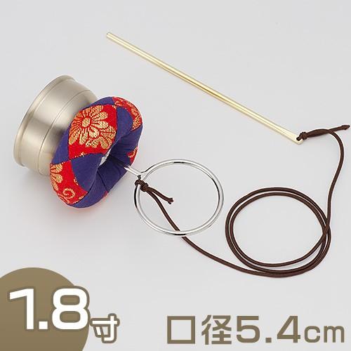 仏壇屋 滝田商店 印金 金物柄 1.8寸（携帯用リン りん）（京都製寺院用 