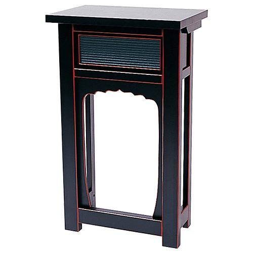 仏壇屋 滝田商店 - 折畳式立焼香机 黒塗 1.5尺（お寺さま用仏具） 冠婚葬祭、宗教用品-その他仏壇、仏具-キッチン、日用品、文具