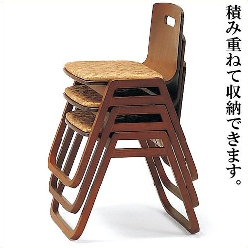 仏壇屋 滝田商店 背付寺院用スツール（寺院用椅子）（本堂椅子