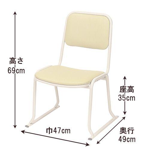 本堂用お詣り椅子 AL-350 軽量（アルミ製）（寺院用椅子）（本堂椅子）｜takita｜03