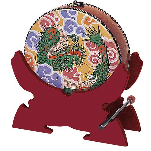 仏壇屋 滝田商店 懺法太鼓(せんぼうだいこ)置台 朱塗り（寺院用仏具