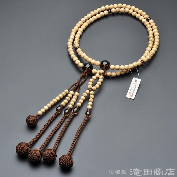 仏壇屋 滝田商店 数珠 日蓮宗 男性用 星月菩提樹 茶水晶仕立 尺2 仏壇屋 滝田商店 数珠 日蓮宗 男性用 星月菩提樹 茶水晶仕立 尺2