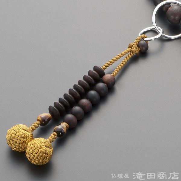 仏壇屋 滝田商店 数珠 浄土宗 男性用 縞黒檀(艶消) 虎目石仕立 仏壇屋 滝田商店 数珠 浄土宗 男性用 縞黒檀(艶消) 虎目石仕立