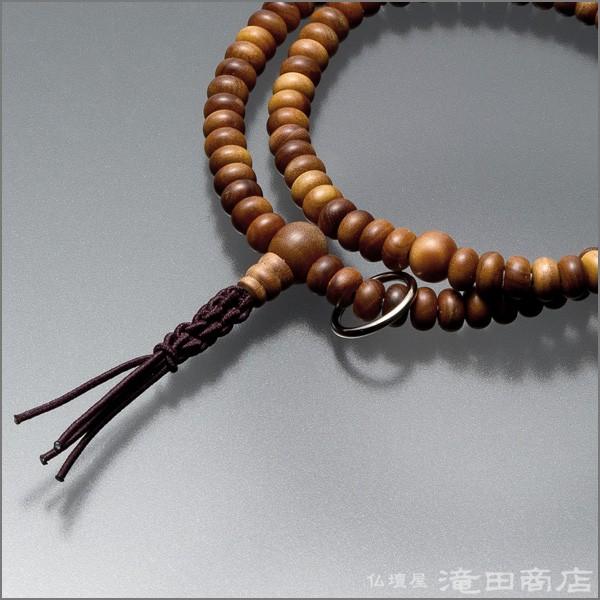百八念珠 腕輪　仏珠 108粒 天然紅檀 数珠 手串 ブレスレット ネックレス 仏壇屋 滝田商店 腕輪念珠 数珠 ブレスレット 108珠 曹洞宗用 白檀