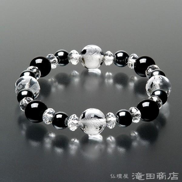 仏壇屋 滝田商店 四神ブレス 数珠 ブレスレット 黒オニキス10mm