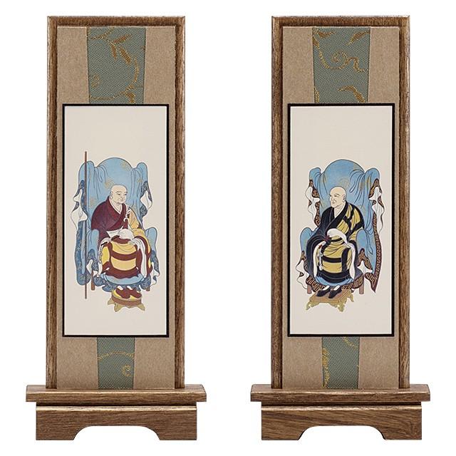 掛軸セット 掛軸スタンド 曹洞 小 両脇 常済大師 承陽大師 脇仏 脇軸 脇侍 仏壇屋 滝田商店 スタンド掛軸 曹洞宗の脇掛 承陽大師・常済大師 中