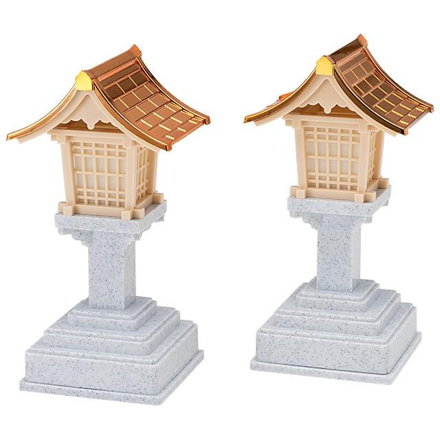仏壇屋 滝田商店 春日灯篭(銅屋根) LED コードレス (一対) : 仏壇