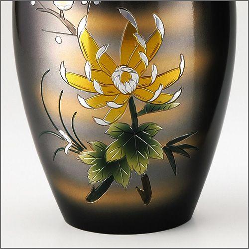 アウトレット送料無料 仏壇用花瓶 お盆用花瓶 アルミ製 太夏目型 菊四君子彫金入り 7号 一対 お盆用品 仏間用花瓶 花器 花入れ 新発 Atempletonphoto Com