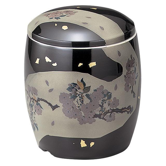 骨壷（骨壺） 九谷焼 夜桜 7寸（骨つぼ 分骨 納骨 手元供養）
