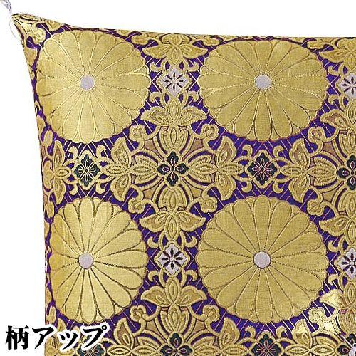 仏壇屋 滝田商店 御前座布団 茶胴三丁四釜 紫（仏壇用座布団 仏前