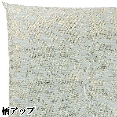 仏壇屋 滝田商店 夏用座布団 紗 飛鳳凰 水色（御前座布団）（仏壇用