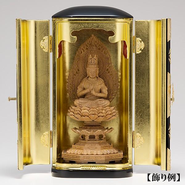 仏壇屋 滝田商店 厨子 丸厨子 中巾 黒塗り 1.6尺 国産(日本製 仏壇屋 滝田商店 厨子 丸厨子 中巾 黒塗り 1.6尺 国産(日本製