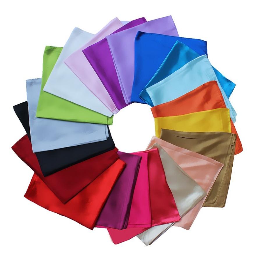 センチファッション 単色無地 バンダナ 純色60cm正方形 ビジネス