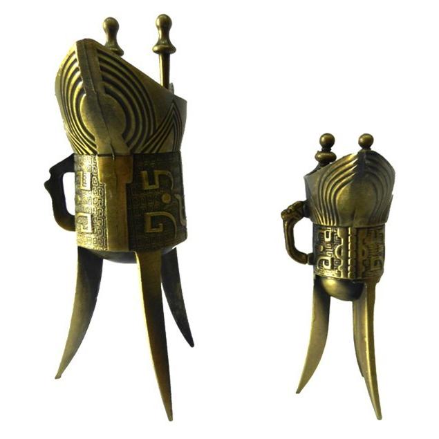 秦の始皇帝盃 さかずき 爵 中国雑貨 酒器ショットグラス カップ グラス