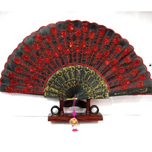 華麗で美しい扇子 中国雑貨西安民俗工芸品 中国お土産 : 多幸屋商店